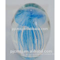 color ful crystal medusa crystal ball ,glass ball with animal for gift favor